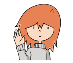 Girl F sticker #13260303