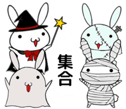 so cute rabbit usakichi.5 Halloween.ver sticker #13261473