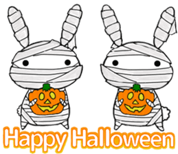 so cute rabbit usakichi.5 Halloween.ver sticker #13261476