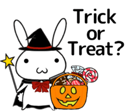 so cute rabbit usakichi.5 Halloween.ver sticker #13261477