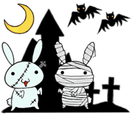 so cute rabbit usakichi.5 Halloween.ver sticker #13261490