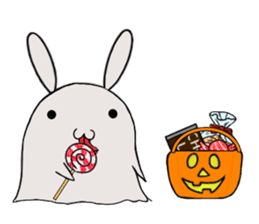 so cute rabbit usakichi.5 Halloween.ver sticker #13261499