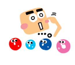 Reaction of the pretty character4. sticker #13261681