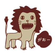Free unrestrained animal sticker #13261832