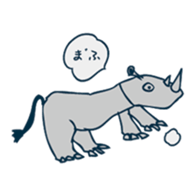 Free unrestrained animal sticker #13261853