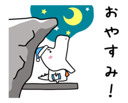 Dinosaur on the edge of a cliff sticker #13262879