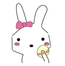 A rabbit is in love 1-2 sticker #13263467