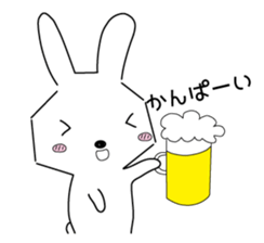 A rabbit is in love 1-2 sticker #13263469