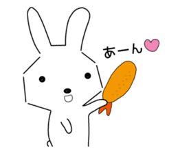 A rabbit is in love 1-2 sticker #13263470