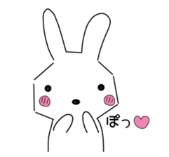 A rabbit is in love 1-2 sticker #13263478