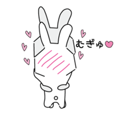 A rabbit is in love 1-2 sticker #13263491