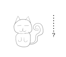 The cat speak about a polite expression sticker #13264402