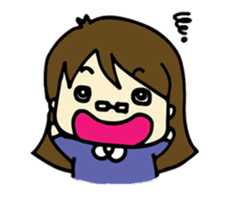 Smiling Glasses Girl sticker #13454851