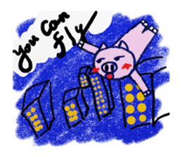 pig man sticker sticker #13266267