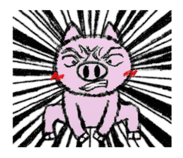 pig man sticker sticker #13266269