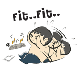 cartoonmydeaw2 : Headphone Series sticker #13266380