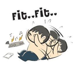 cartoonmydeaw2 : Headphone Series sticker #13266380