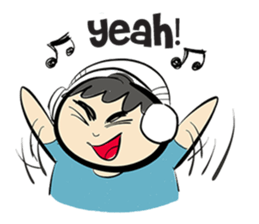 cartoonmydeaw2 : Headphone Series sticker #13266386