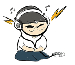 cartoonmydeaw2 : Headphone Series sticker #13266387