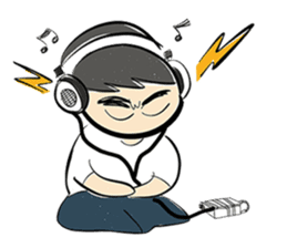 cartoonmydeaw2 : Headphone Series sticker #13266387