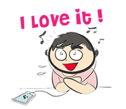 cartoonmydeaw2 : Headphone Series sticker #13266390