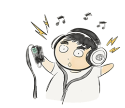 cartoonmydeaw2 : Headphone Series sticker #13266403