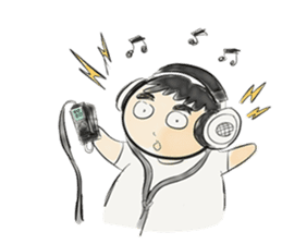 cartoonmydeaw2 : Headphone Series sticker #13266403