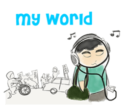 cartoonmydeaw2 : Headphone Series sticker #13266404
