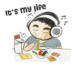 cartoonmydeaw2 : Headphone Series sticker #13266405