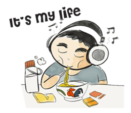 cartoonmydeaw2 : Headphone Series sticker #13266405