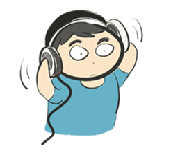 cartoonmydeaw2 : Headphone Series sticker #13266408