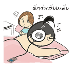 cartoonmydeaw2 : Headphone Series sticker #13266409