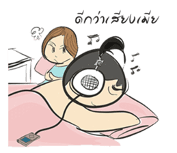 cartoonmydeaw2 : Headphone Series sticker #13266409