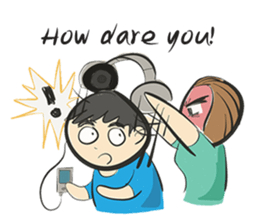 cartoonmydeaw2 : Headphone Series sticker #13266411