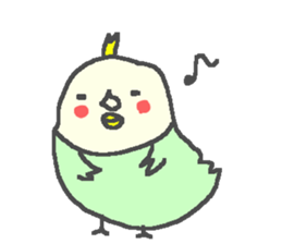 Cute duck happy life stamps. sticker #13266549