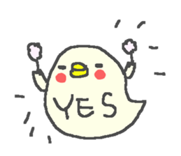 Cute duck happy life stamps. sticker #13266563