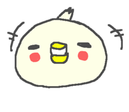 Cute duck happy life stamps. sticker #13266567