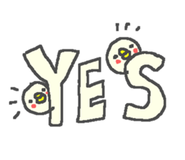 Cute duck happy life stamps. sticker #13266570