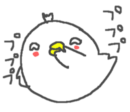 Cute duck happy life stamps. sticker #13266573