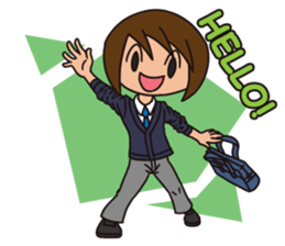 JP High school boy sticker #13267398