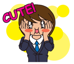 JP High school boy sticker #13267403