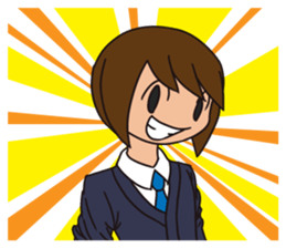 JP High school boy sticker #13267404