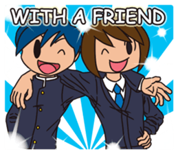 JP High school boy sticker #13267421