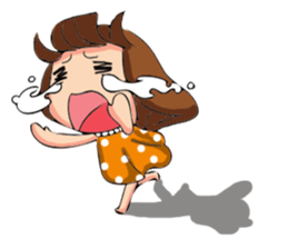 Pretty little girl. sticker #13268911