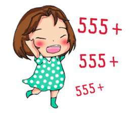 Pretty little girl. sticker #13268914