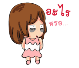 Pretty little girl. sticker #13268916