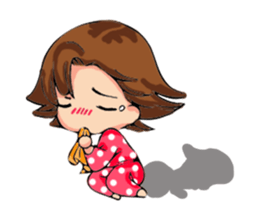 Pretty little girl. sticker #13268925