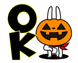 It is autumn!The rabbit soul ~pumpkin~ sticker #13269847