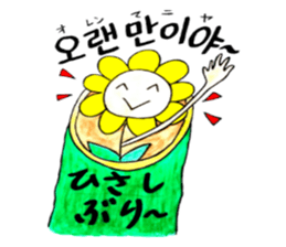 Korean-Japanese sunflower"tommy"~enjoy sticker #13270485