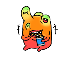 Tiny monster world sticker #13270628